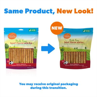 Show full view: Canine Naturals Hide Free 5-inch Beef Flavor Stick Dog Chew, 40 count slide 3 of 12