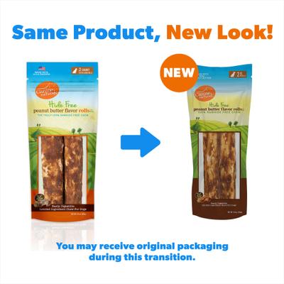 Show full view: Canine Naturals Hide Free Peanut Butter Flavor Roll Dog Chew Treat, X-Large slide 3 of 11