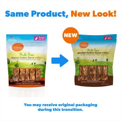 Show full view: Canine Naturals Hide Free Peanut Butter Flavor Roll Dog Chew Treat, Small slide 3 of 12