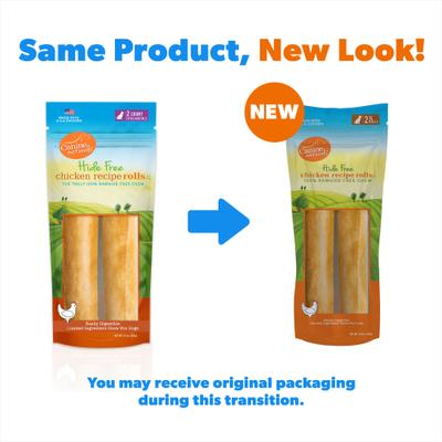 Show full view: Canine Naturals Hide Free Chicken Recipe X-Large Roll Dog Chew Treat, 2 count slide 3 of 12