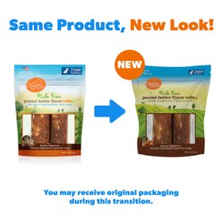 Canine Naturals Hide Free Peanut Butter Flavor Roll Dog Chew Treat, Medium slide 2 of 9