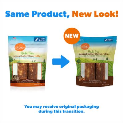 Show full view: Canine Naturals Hide Free Peanut Butter Flavor Roll Dog Chew Treat, Medium slide 3 of 11