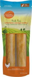 Canine Naturals Hide Free Chicken Recipe X-Large Roll Dog Chew Treat, 2 count