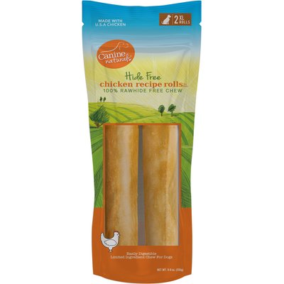 Canine Naturals Canine Naturals Hide Free Chicken Recipe X-Large Roll Dog Chew Treat, 2 count