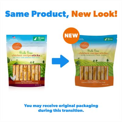 Show full view: Canine Naturals Hide Free Chicken Recipe Stick Dog Chew, 10 count slide 3 of 12