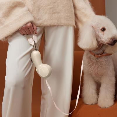 Show full view: Maison FurRéal ChocoLéash Flagship with Hand Warming & Power Bank Retractable Dog Leash, Sandy Rose, 9-ft long, 1.75-in wide slide 6 of 11