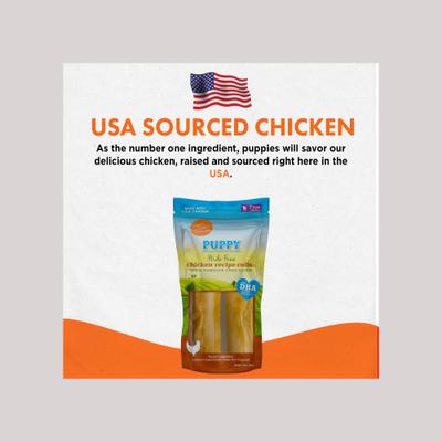 Show full view: Canine Naturals Hide-Free 7-in Puppy Rolls Chicken Dog Treat, 7.6-oz bag, 2 count slide 10 of 11