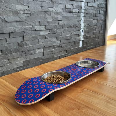 Show full view: Funky Flies Phunky Donuts SkateBowls Stainless Steel Elevated Cat Bowls, 3-cup slide 2 of 10