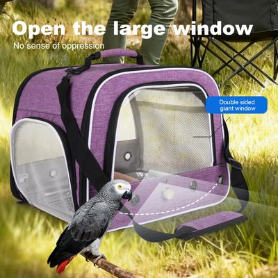 Show full view: Halinfer Travel Bird Carrier Cage, Purple slide 6 of 8