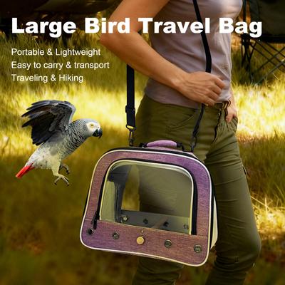 Show full view: Halinfer Travel Bird Carrier Cage, Purple slide 7 of 8