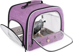 Halinfer Travel Bird Carrier Cage, Purple
