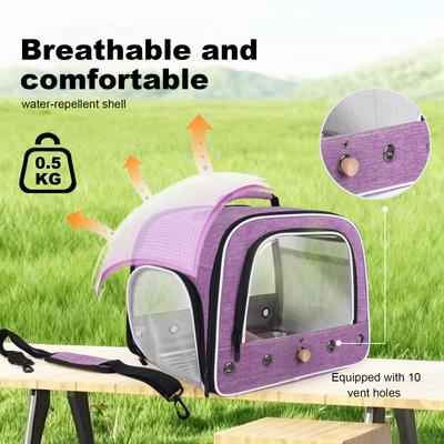 Show full view: Halinfer Travel Bird Carrier Cage, Purple slide 4 of 8