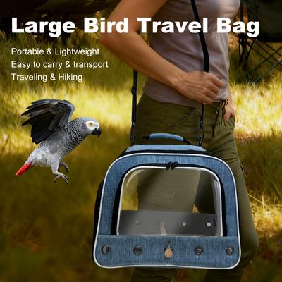 Show full view: Halinfer Travel Bird Carrier Cage, Blue slide 7 of 8