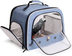 Halinfer Travel Bird Carrier Cage, Blue