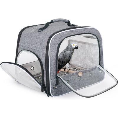 Halinfer Halinfer Travel Bird Carrier Cage, Grey