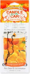 Pet Odor Exterminator Orange Lemon Splash Car Hanger Dog, Cat & Small Pet Deodorizer, 0.25-oz bag