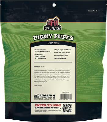 Show full view: Redbarn Naturals Piggy Puffs Dog Treats, 1-lb bag slide 3 of 11