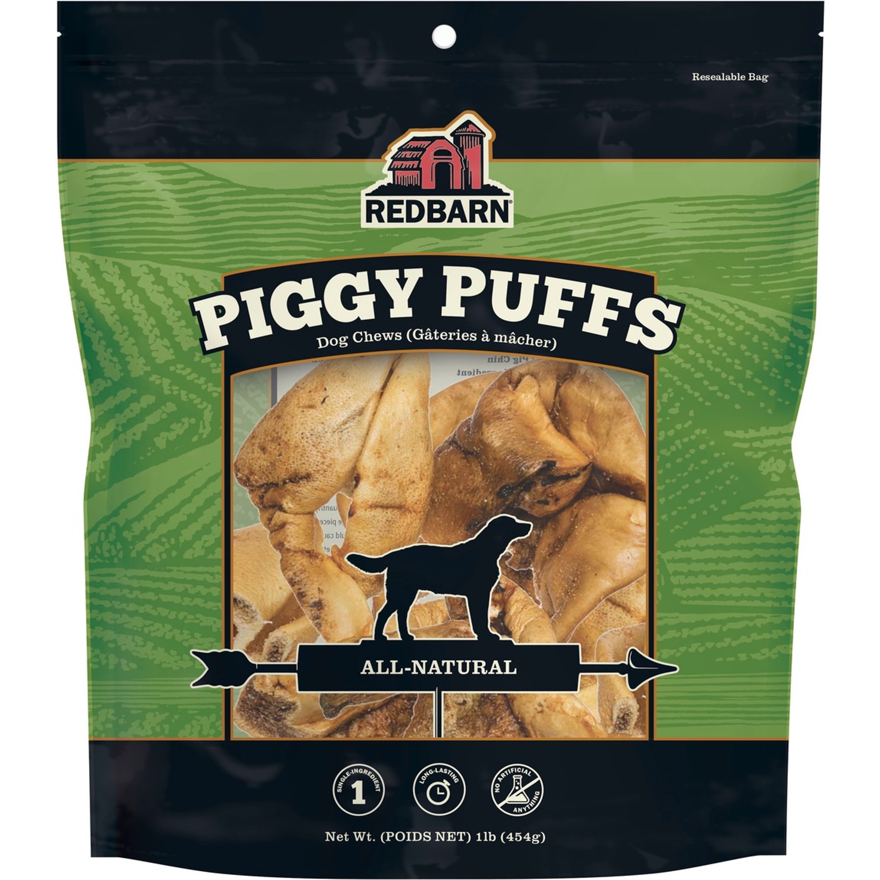 Redbarn Naturals Piggy Puffs Dog Treats, 1-lb bag