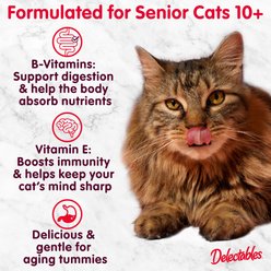Hartz Delectables Lickable Treat Gravy for Senior 10+ Variety Lickable Cat Treats, 1.4-oz pouch, 12 Count slide 2 of 9
