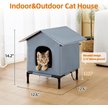 Show in main carousel: Kylinsure Weatherproof Feral Outdoor Dog & Cat House with Escape Door & Elevated Feet, Grey, Medium slide 6 of 6