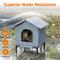 Show in main carousel: Kylinsure Weatherproof Feral Outdoor Dog & Cat House with Escape Door & Elevated Feet, Grey, Medium slide 5 of 6