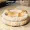Show in main carousel: Kylinsure Super Soft Plush Faux Fur Orthopedic Round Dog & Cat Bed with Anti-Slip Bottom, Cream, Medium: 24-in slide 3 of 10