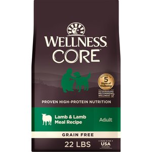 Wellness CORE Grain-Free Lamb Recipe Dry Dog Food, 22-lb bag