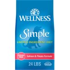 Wellness Simple Limited Ingredient Diet Grain-Free Salmon & Potato Formula Natural Dry Dog Food, 24-lb bag