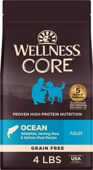Wellness CORE Ocean Whitefish, Herring & Salmon Recipe Dry Dog Food, 4-lb bag
