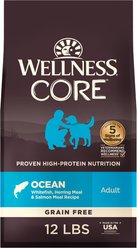 Wellness CORE Ocean Whitefish, Herring & Salmon Recipe Dry Dog Food, 12-lb bag