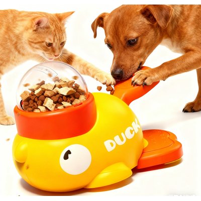Cozypal Cozypal Dog Slow Feeder Puzzle Dog & Cat Toy, Orange