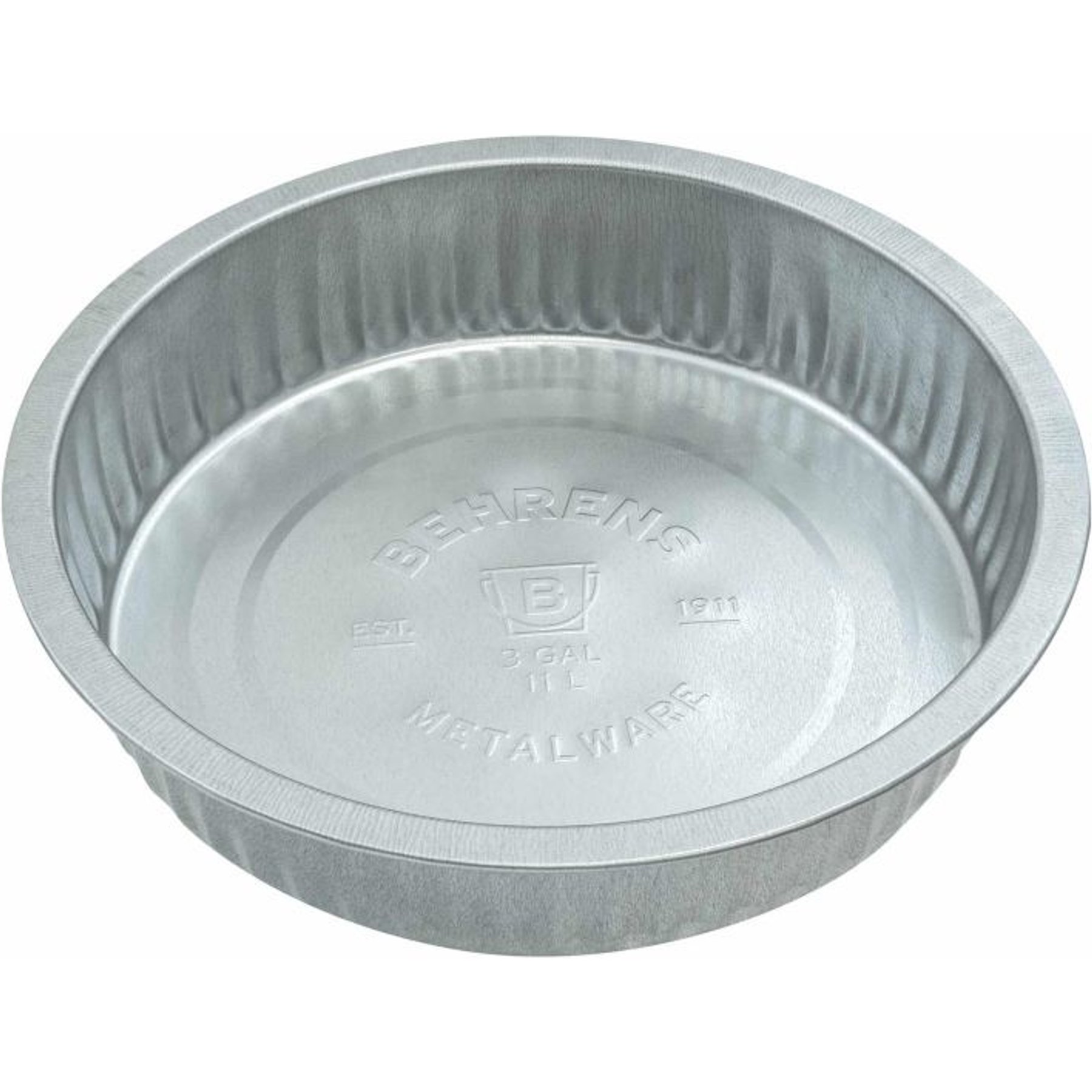 Behrens Galvanized Steel Seamless Pet Bowl, 3-gal