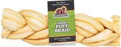 Redbarn Puff Braid Beef Esophagus Large Dog Treat, 1 count