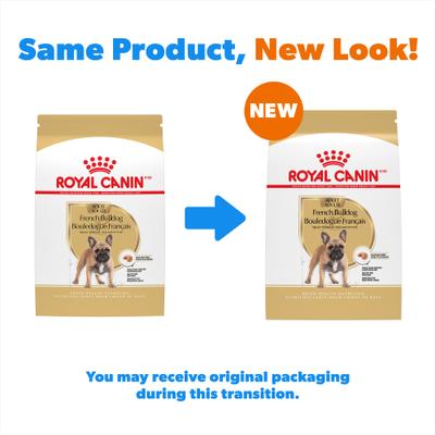 Show full view: Royal Canin Breed Health Nutrition French Bulldog Adult Dry Dog Food, 30-lb bag slide 3 of 14