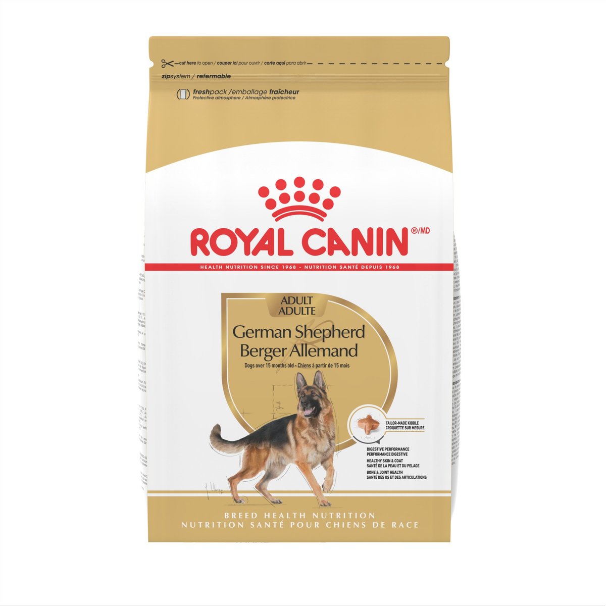 Royal Canin Breed Health Nutrition German Shepherd Adult Dry Dog Food, 60-lb bundle