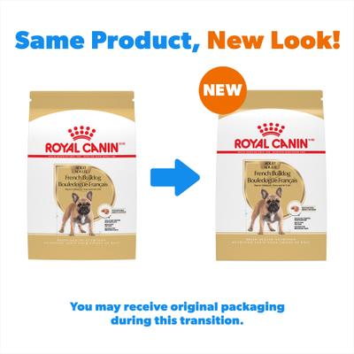 Show full view: Royal Canin Breed Health Nutrition French Bulldog Adult Dry Dog Food, 6-lb bag slide 3 of 14