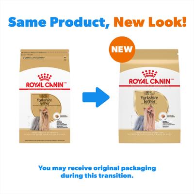 Show full view: Royal Canin Breed Health Nutrition Yorkshire Terrier Adult Dry Dog Food, 2.5-lb bag slide 3 of 12