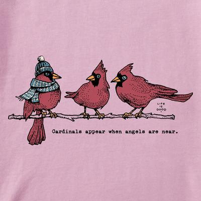 Show full view: LIFE IS GOOD Women's Cardinals Appear Short Sleeve Crusher Vee, Violet Purple, X-Small slide 2 of 2