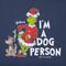 Show in main carousel: LIFE IS GOOD Christmas Men's I'm a Dog Person Grinch Short Sleeve Crusher Tee, Darkest Blue, XX-Large slide 2 of 3