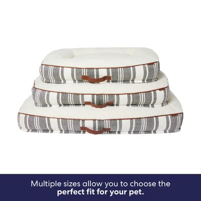 Show full view: Frisco Farmhouse Rectangular Bolster Pillow Dog Bed with Removable Cover, X-Large slide 6 of 9