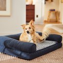 Frisco Faux Felt Orthopedic Sofa Dog & Cat Bed with Removable Cover, Gray, Large