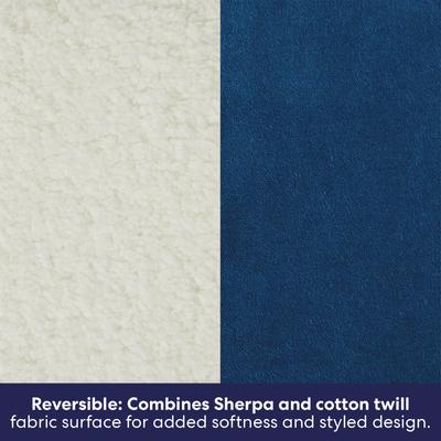 Show full view: Frisco Self-Warming Reversible Cat & Dog Mat, Blue, 24" slide 4 of 10