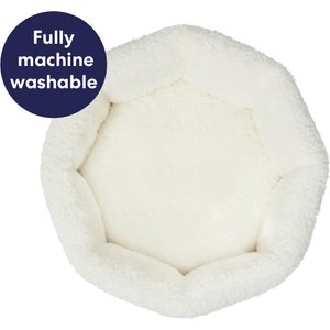 Frisco Sherpa Self-Warming High-Walled Bolster Small Cat Bed, Calico Cat