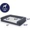 Show in main carousel: Frisco Faux Felt Orthopedic Sofa Dog & Cat Bed with Removable Cover, Gray, XX-Large slide 3 of 9