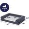 Show in main carousel: Frisco Faux Felt Orthopedic Sofa Dog & Cat Bed with Removable Cover, Gray, Large slide 2 of 8