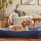 Show in main carousel: Frisco Faux Felt Orthopedic Bolster Dog & Cat Bed with Removable Cover, Gray, Medium slide 1 of 11