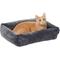 Show in main carousel: Frisco Velvet Quilted Bolster Cat & Dog Bed, Gray, Small slide 3 of 10