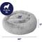 Show in main carousel: Frisco Long Faux Fur Donut Cat & Dog Bed, Smoky Gray, X-Large slide 2 of 9