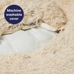 Show in main carousel: Frisco Long Faux Fur Donut Cat & Dog Bed, Sand, Large slide 5 of 9