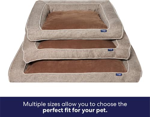 Show full view: Frisco Orthopedic Sofa Cat & Dog Bed with Removable Cover, Beige, X-Large slide 6 of 9